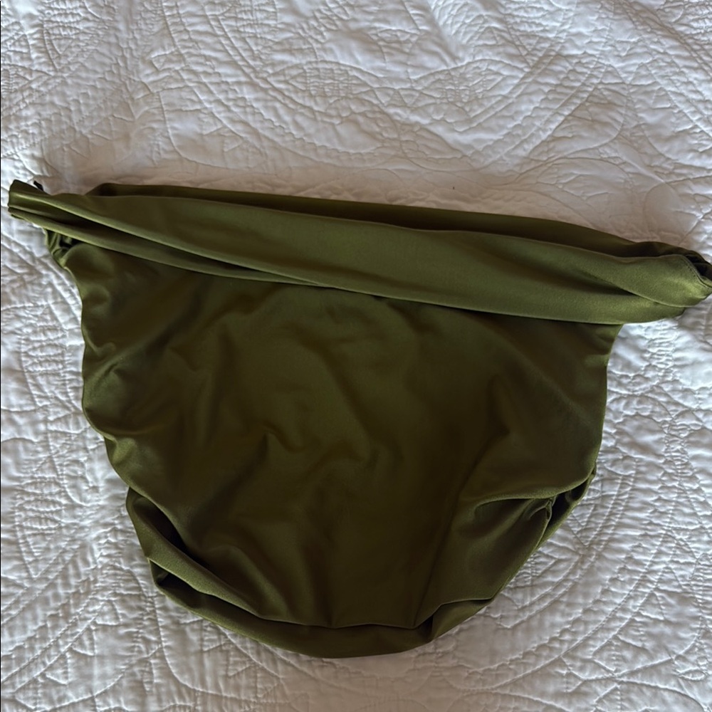 Olive Green Folded Bag